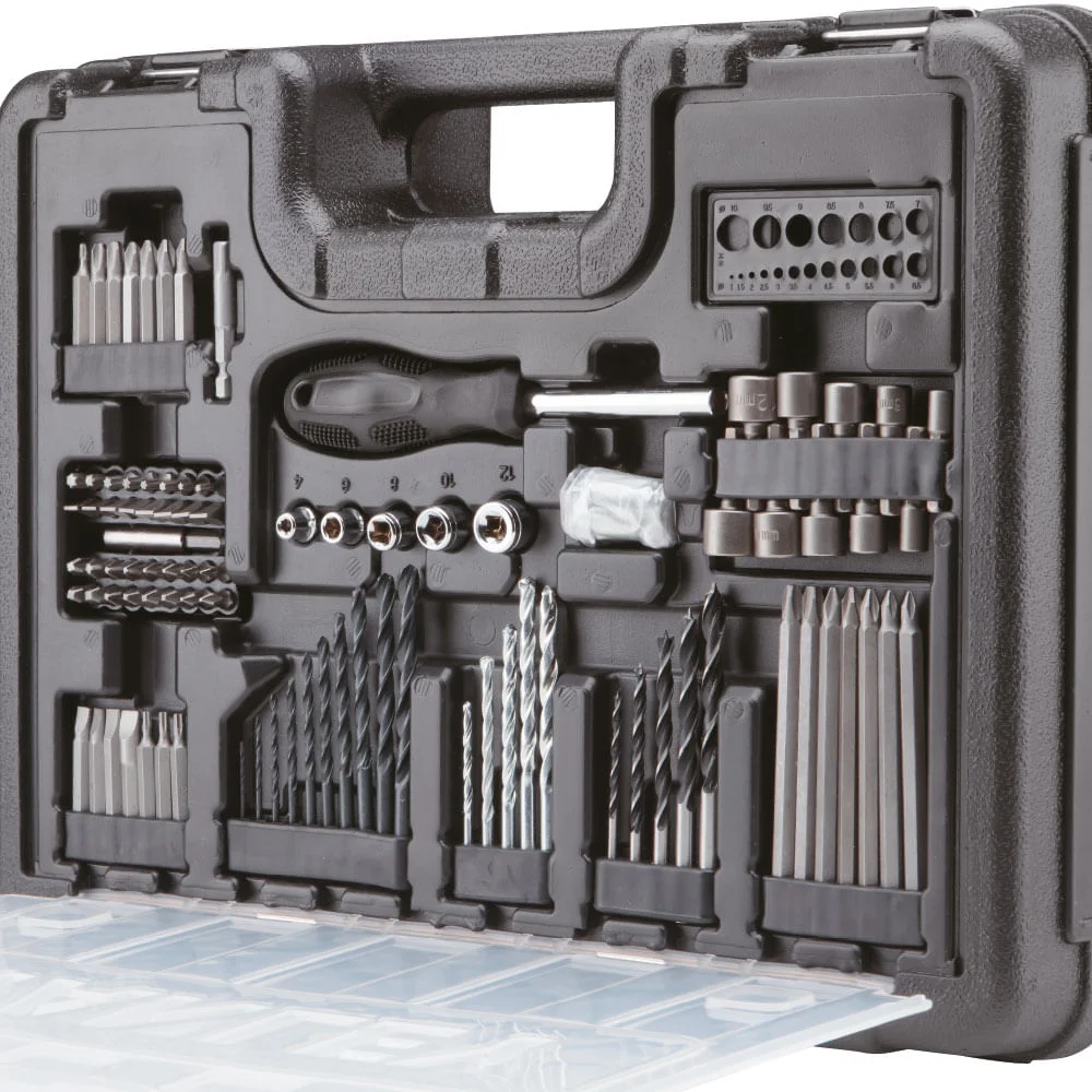 Kit Parafusadeira e Furadeira à Bateria e Maleta com 100 Acessórios SCD12S2KA-BR Stanley Bivolt