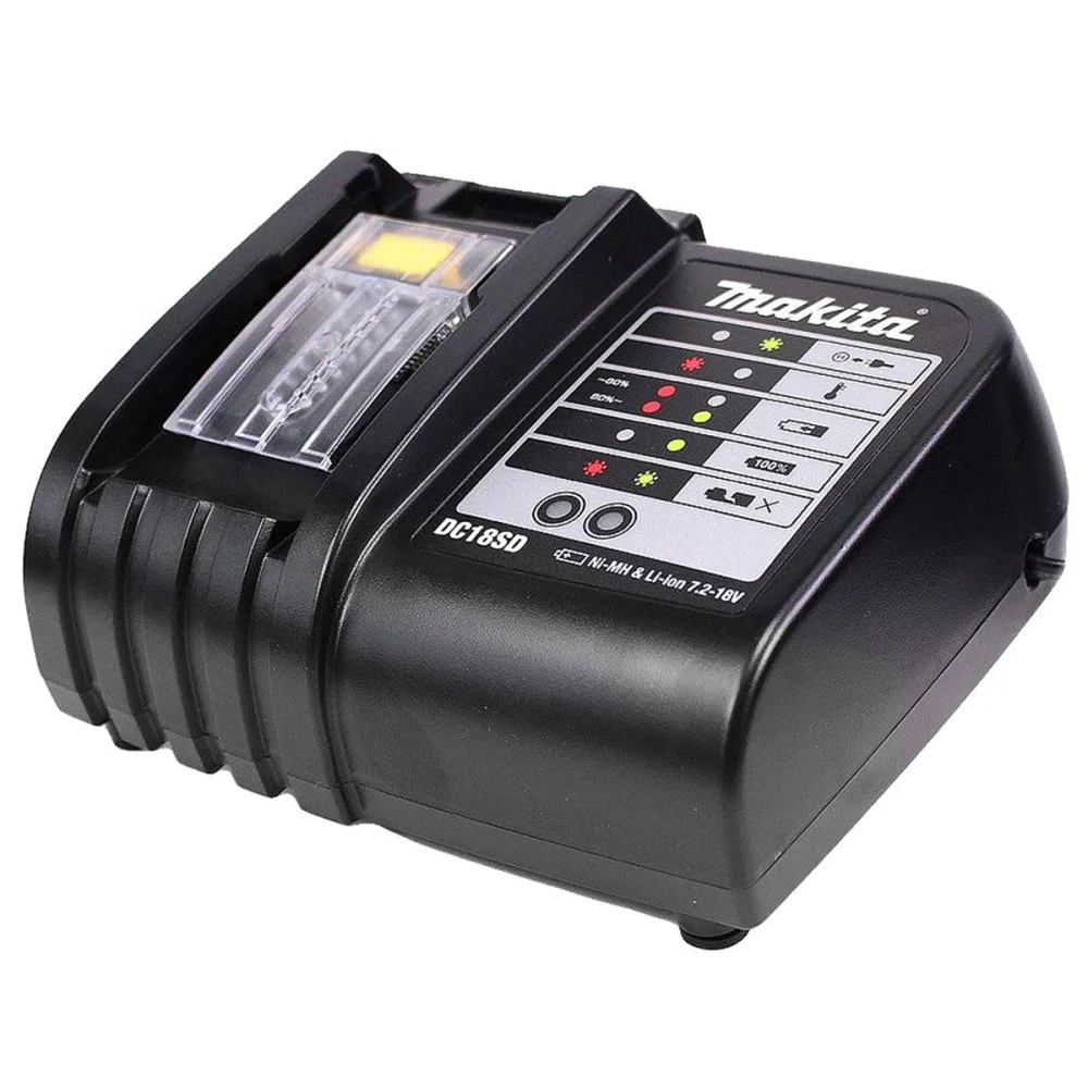 Kit Parafusadeira Furadeira à Bateria DHP453Z Makita e 2 Baterias e Carregador