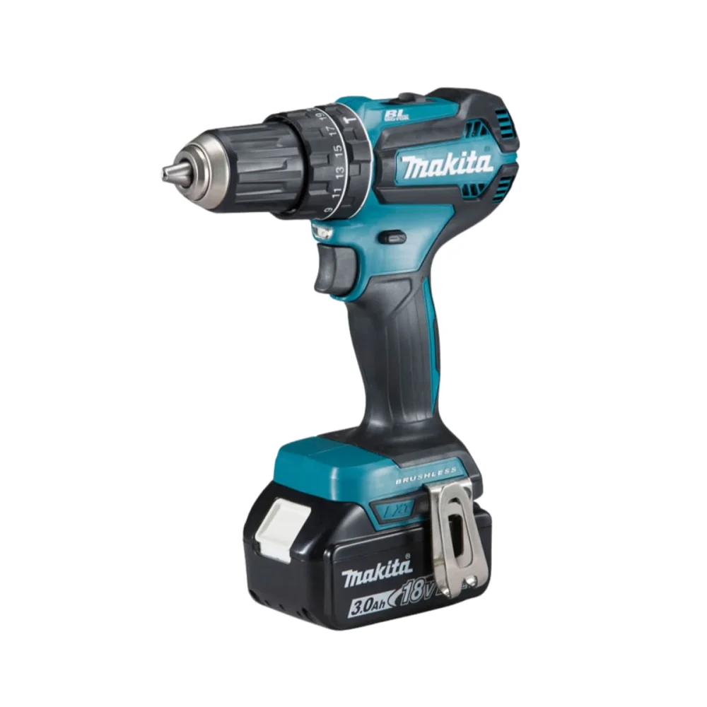 Kit Parafusadeira Furadeira de Impacto DHP485RF1J e Aspirador de Pó DCL180Z Makita