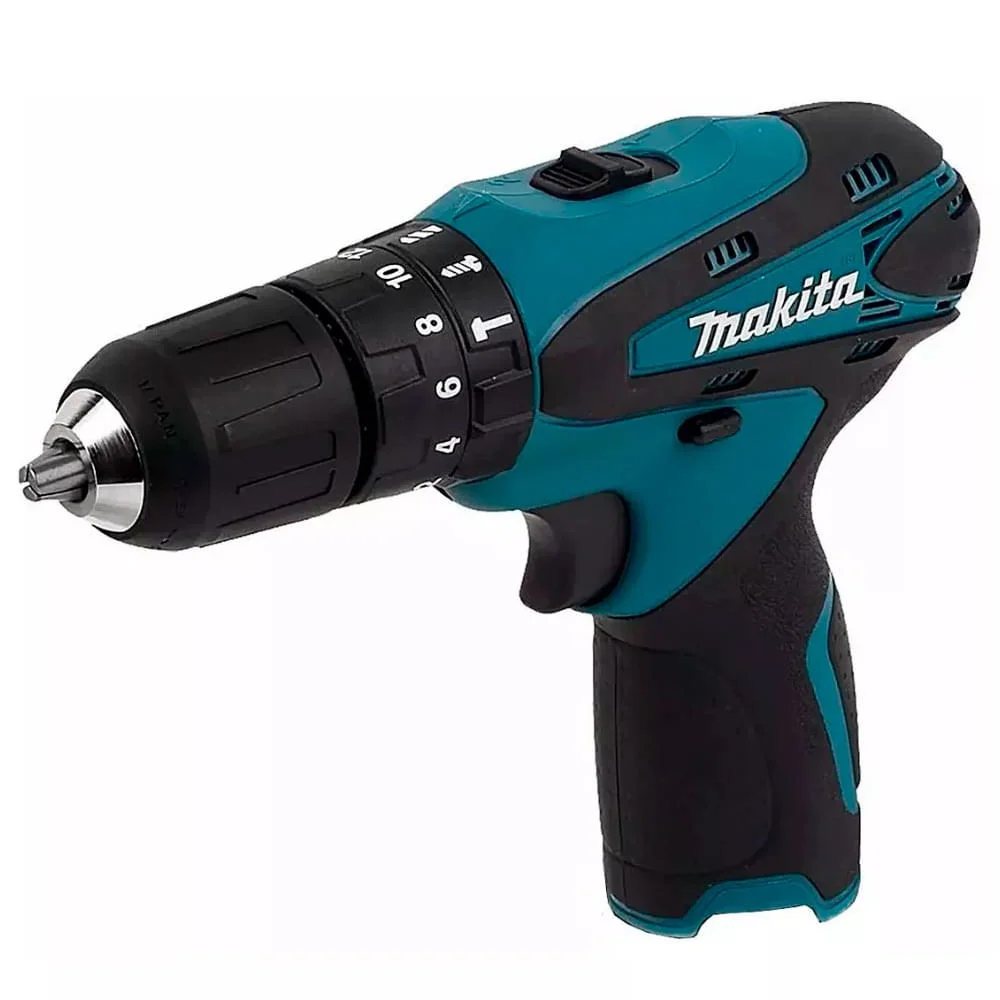 Kit Parafusadeira Furadeira HP330DZ Makita e Bateria BL1014 e Carregador DC10WB