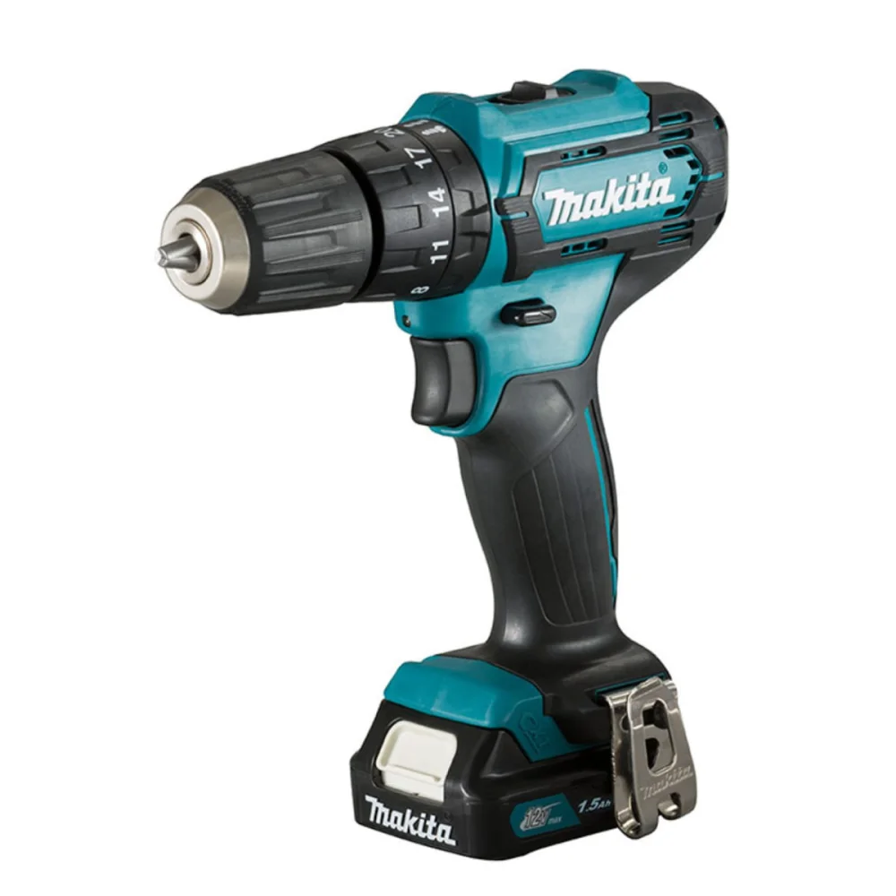 Kit Parafusadeira Furadeira HP333DWYX3 Makita e 2 Bateria e Carregador e Maleta