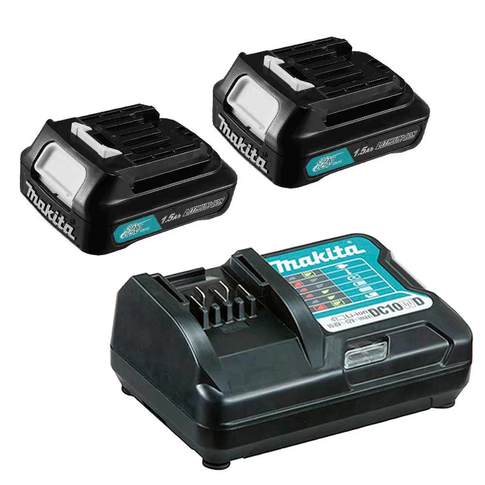 Kit Parafusadeira Furadeira HP333DWYX3 Makita e Maleta Jg Bits e Bateria BL1016