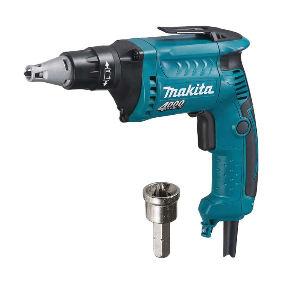 Kit Parafusadeira para Gesso FS4000 Makita e Bit Phillips Ph2 com Limitador