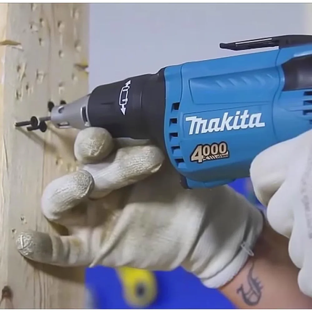 Kit Parafusadeira para Gesso FS4000 Makita e Caixa de Ferramentas 16 Pol