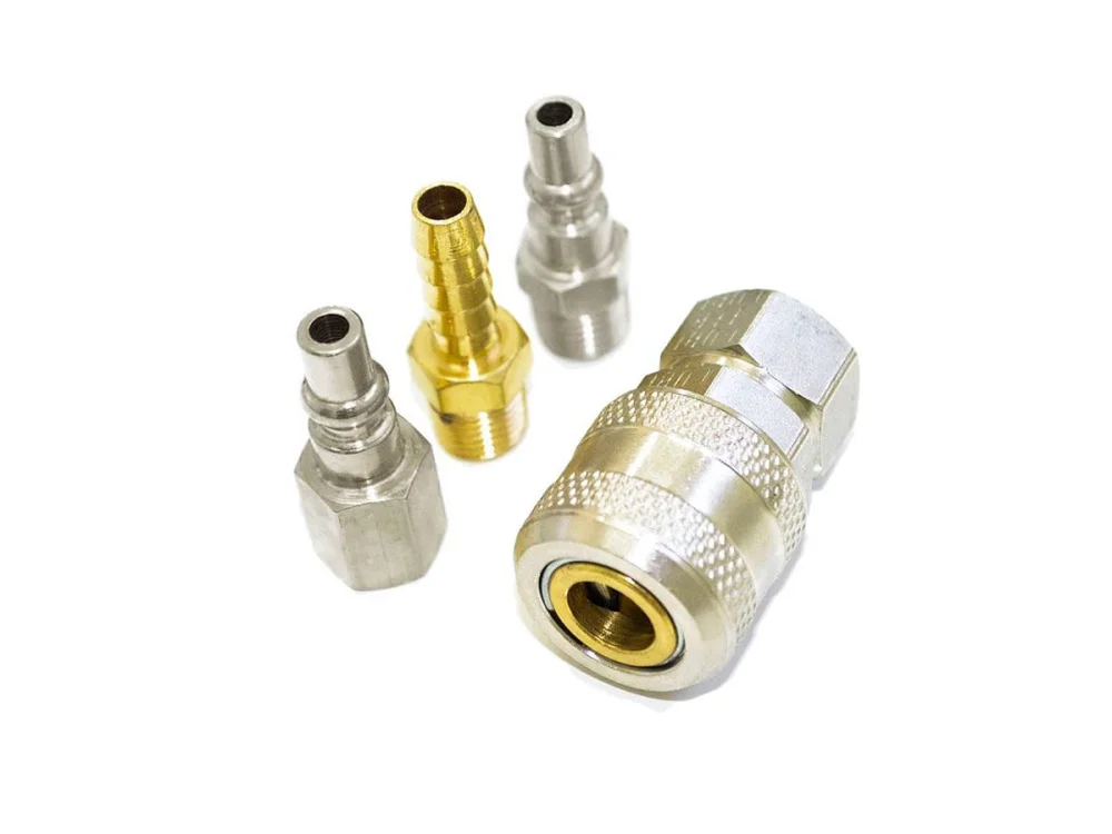 Kit Pinador Pneumático 10 á 50mm e Filtro Ar Comprimido e Jg Engate Rápido 1/4