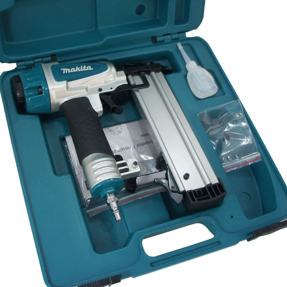 Kit Pinador Pneumático 15 a 50mm AF505N Makita e Pinos 15mm