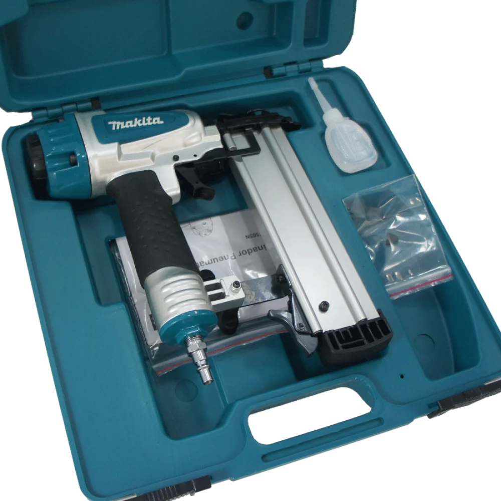 Kit Pinador Pneumático e Óculos Af505 P Makita e Pinos para Pinadores F-1