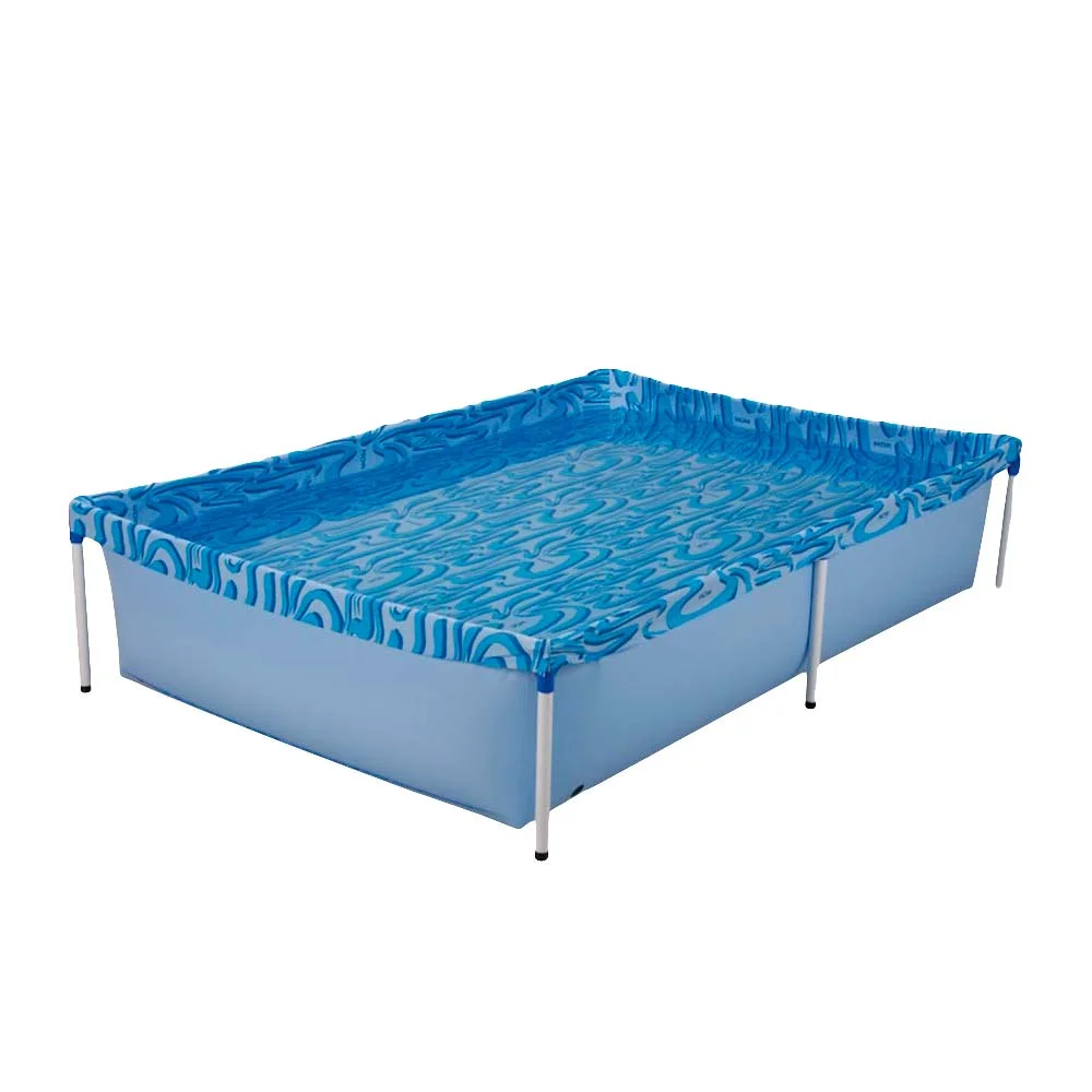 Kit Piscina 1000 Litros 001002 e Colete Boia Inflável Infantil Amarelo 1822 Mor