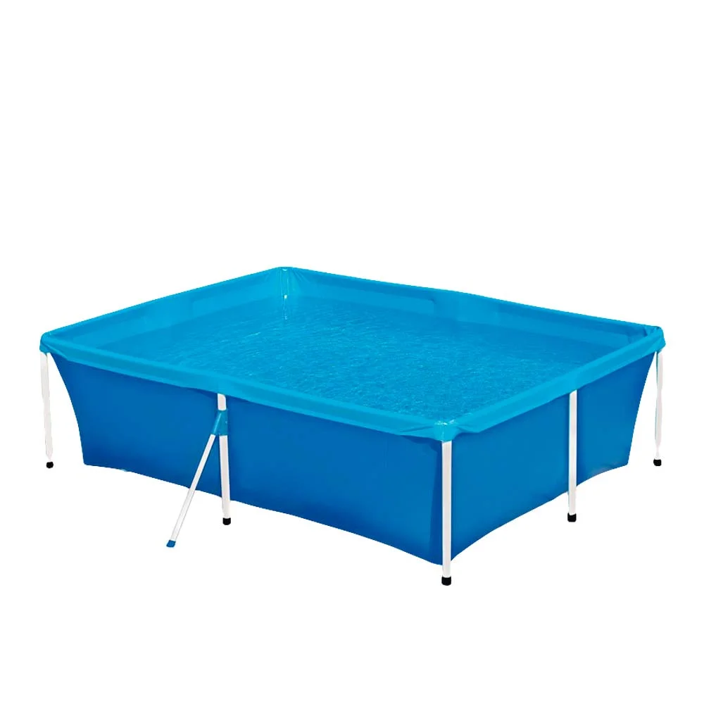 Kit Piscina 2000 Litros 001004 Mor e Colete Boia Inflável Infantil Amarelo