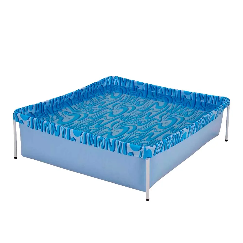 Kit Piscina 400 Litros 001000 Mor e Colete Boia Inflável Infantil Amarelo 1822