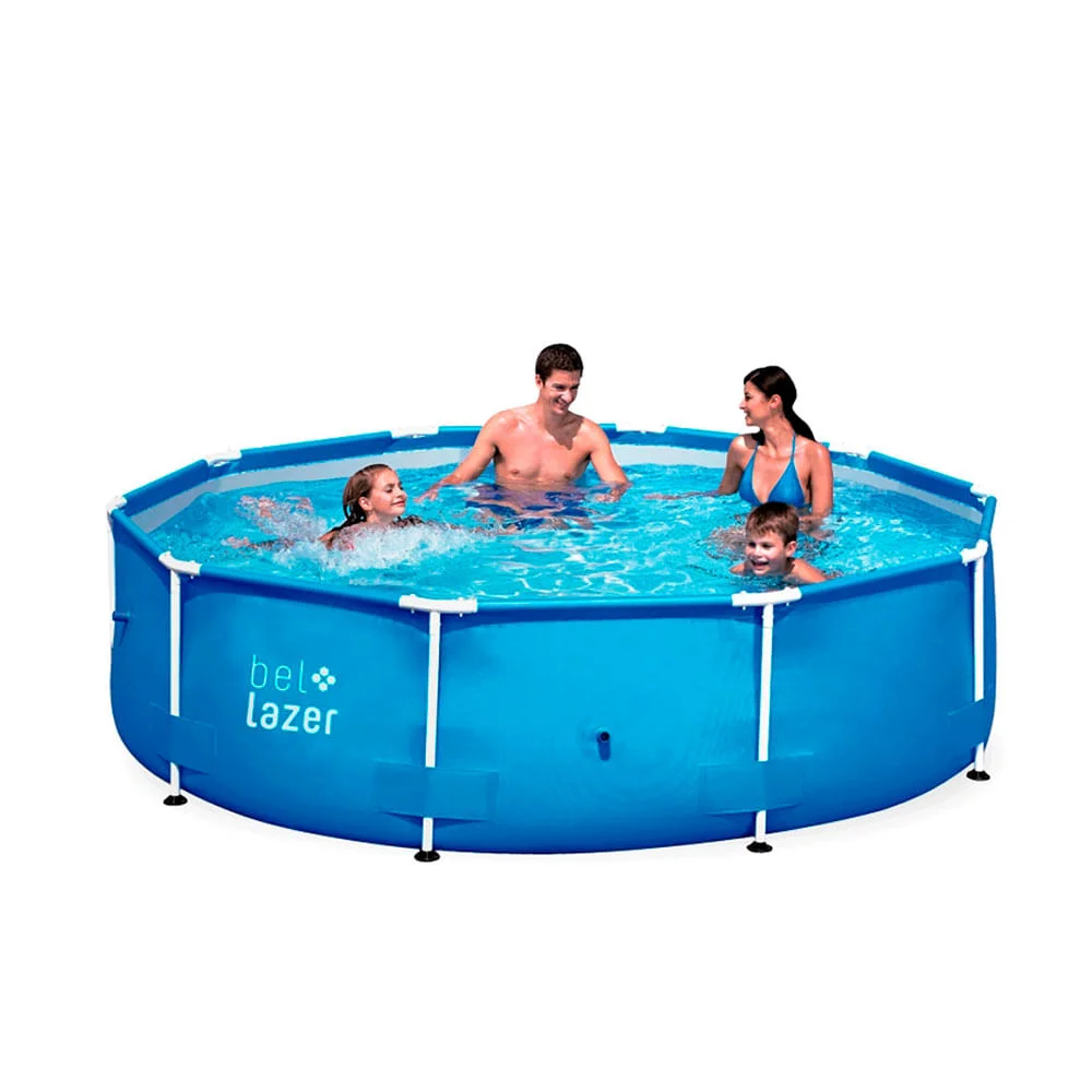 Kit Piscina 7000L e Cobertura e Lona 510100 Belfix e Piscina Inflável 130L
