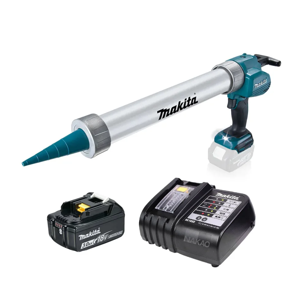 Kit Pistola de Calafetagem DCG180ZB Makita e Bateria 3.0Ah e Carregador DC18SD