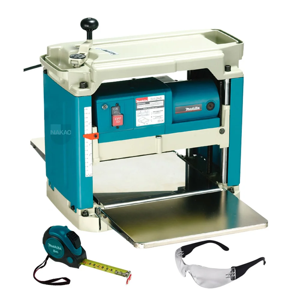 Kit Plaina Desengrosso 1650 Watts 2012NB Makita e Trena 8M e Óculos de Segurança