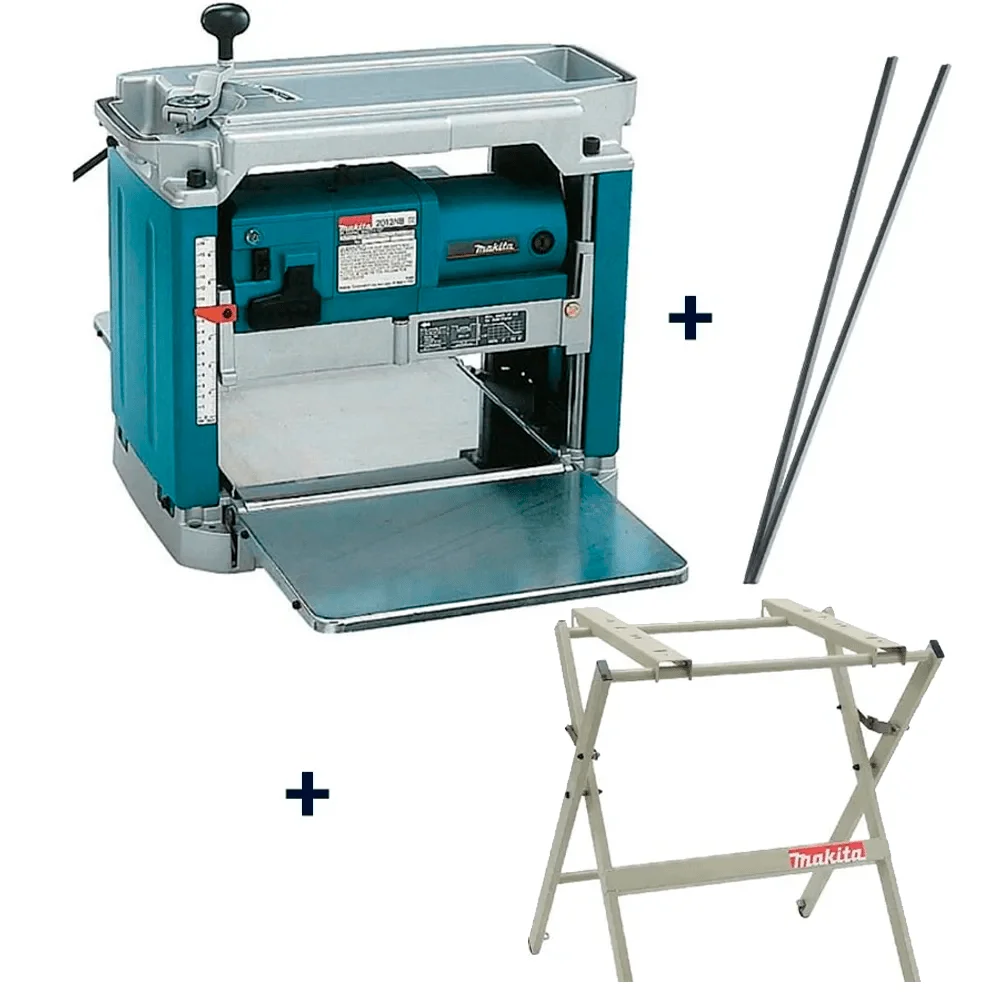 Kit Plaina Desengrosso 2012NB Makita e Faca 2012NB e Mesa de Trabalho