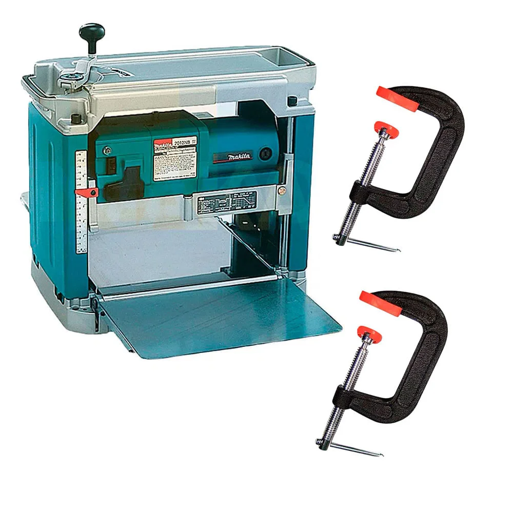 Kit Plaina Desengrosso 2012NB Makita e Grampo Sargento Tipo C Nº6