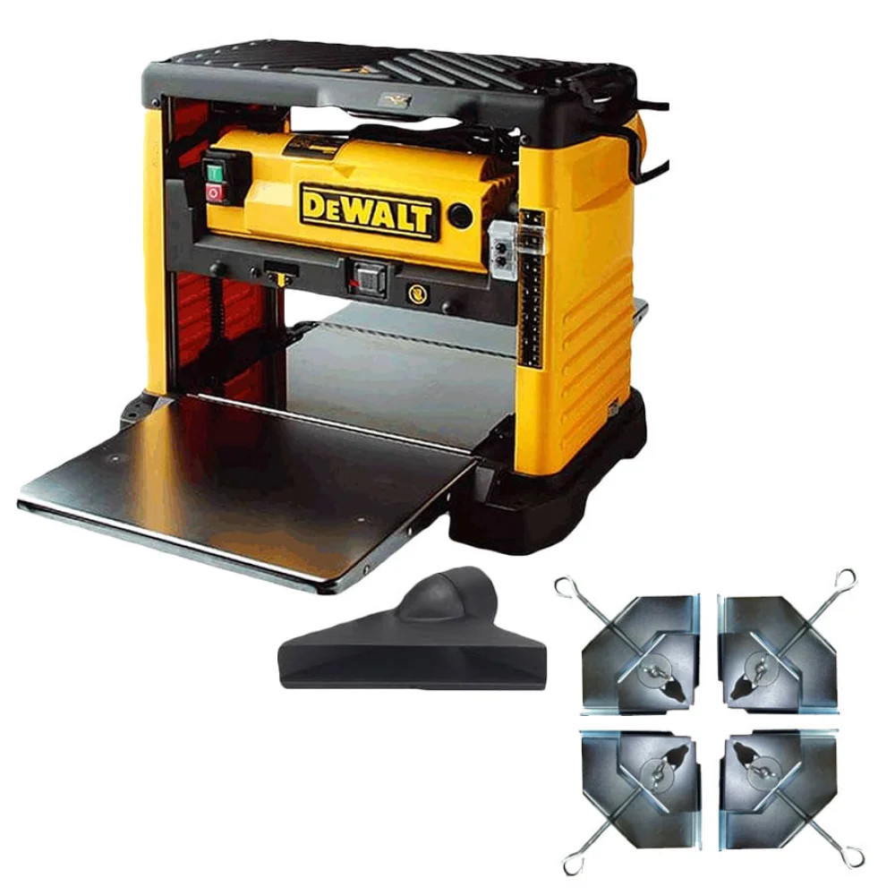 Kit Plaina Desengrosso Portátil 317mm DW733 DeWalt e 4 Mordente para Marceneiro 220 Volts