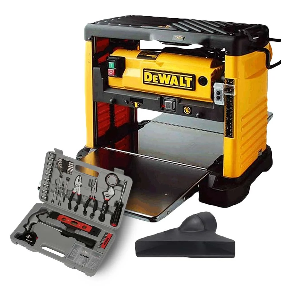 Kit Plaina Desengrosso Portátil 317mm DW733 DeWalt e Conjunto de Ferramentas 220 Volts