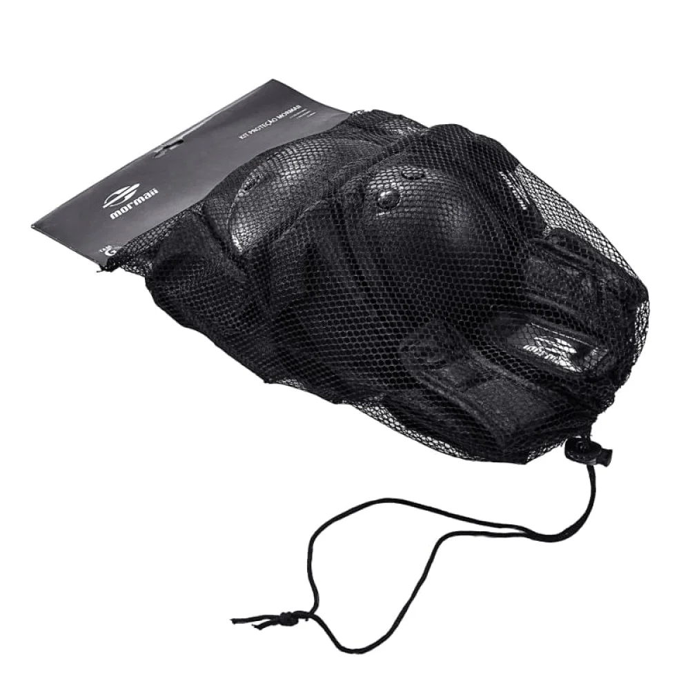 Kit Proteção Mormaii Preto para Skate e Patins 497700 Belfix