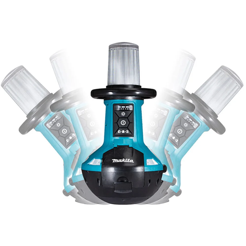 kit Refletor Led para Área de Trabalho DML810 Makita 2Bat 6.0Ah CarregadorDC18SH