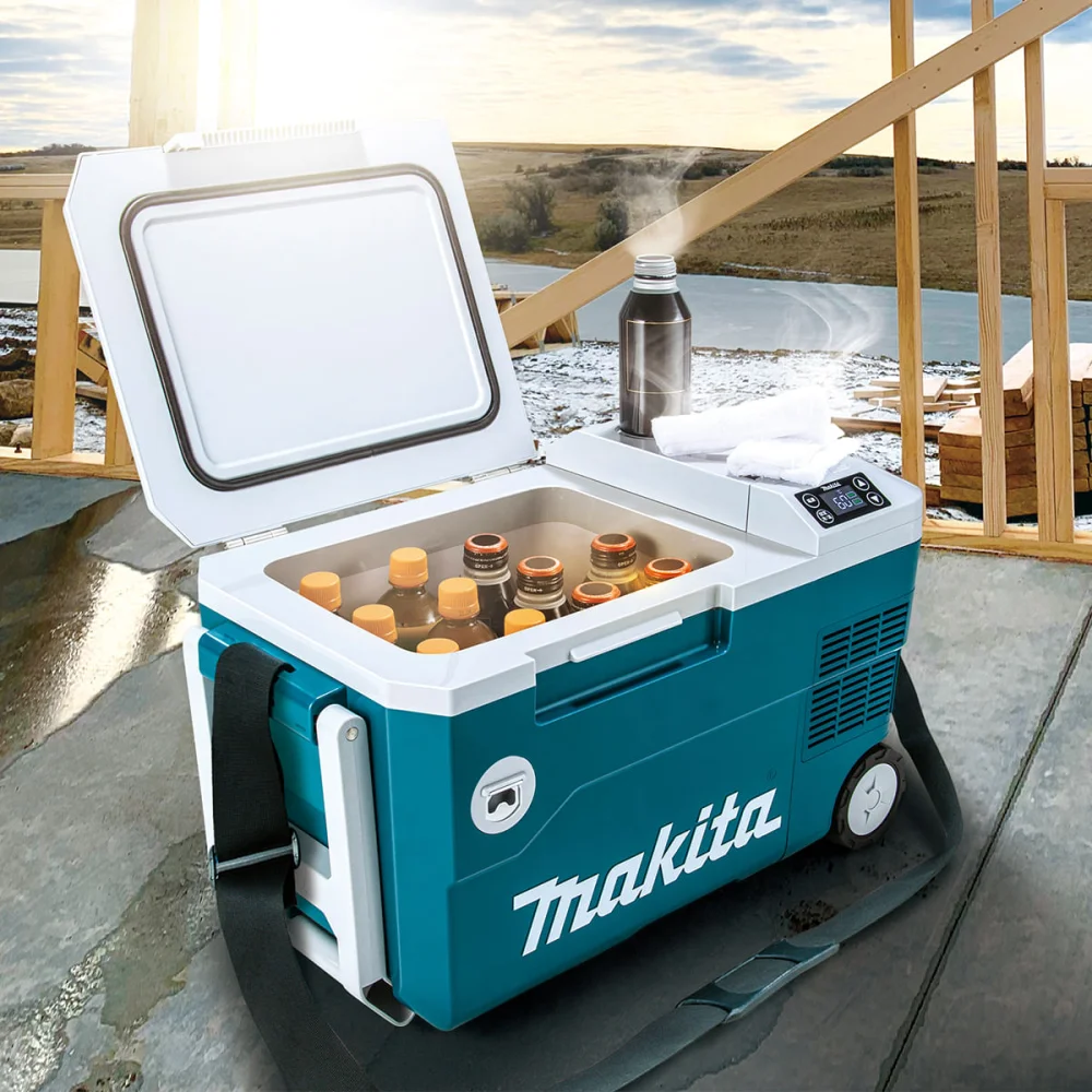 Kit Refrigerador e Aquecedor DCW180Z Makita e 2 Baterias 3.0Ah e Carregador 18SD