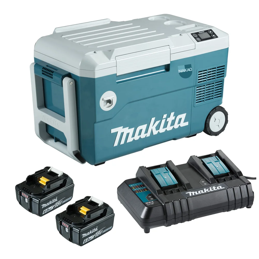 Kit Refrigerador e Aquecedor DCW180Z Makita e 2Baterias 6.0Ah e CarregadorDC18SH