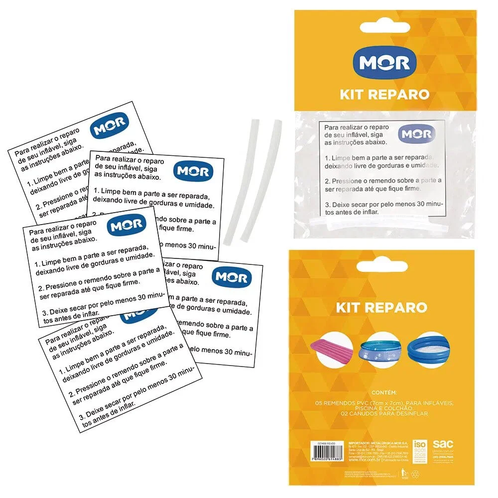 Kit Reparo Piscina e Infláveis 1488 Mor
