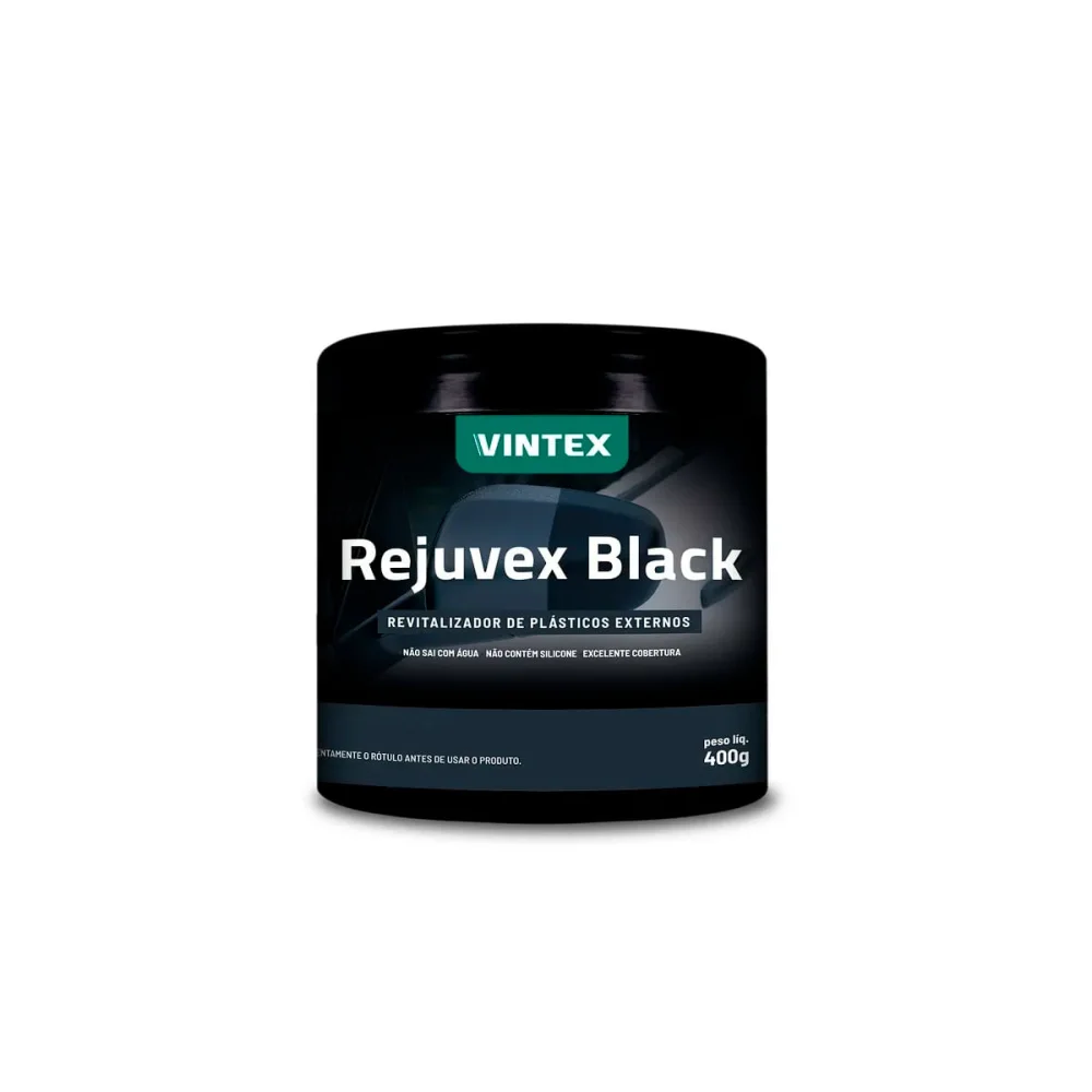 Kit Revitalizador de Plásticos Black 2008060 400g Vonixx e Aplicador de Espuma