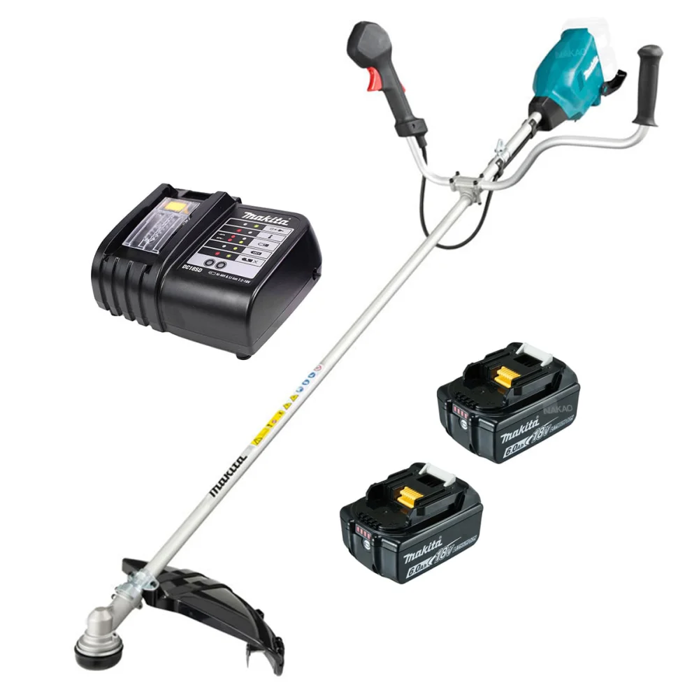 Kit Roçadeira DUR369AZ e 2 Baterias 18V 6.0Ah e Carregador Makita
