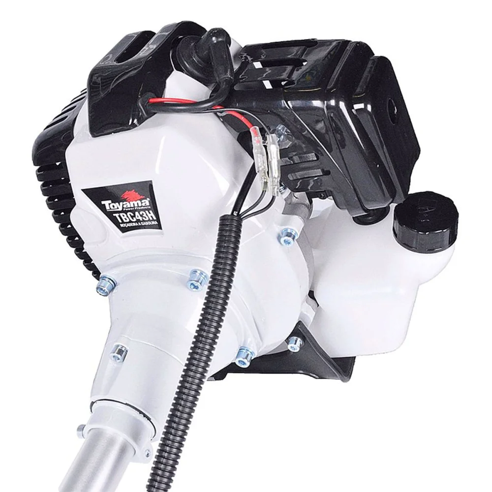 Kit Roçadeira Lateral Bipartida TBC43SH Toyama e Fio de Nylon 2.4mm e 2 Lâminas