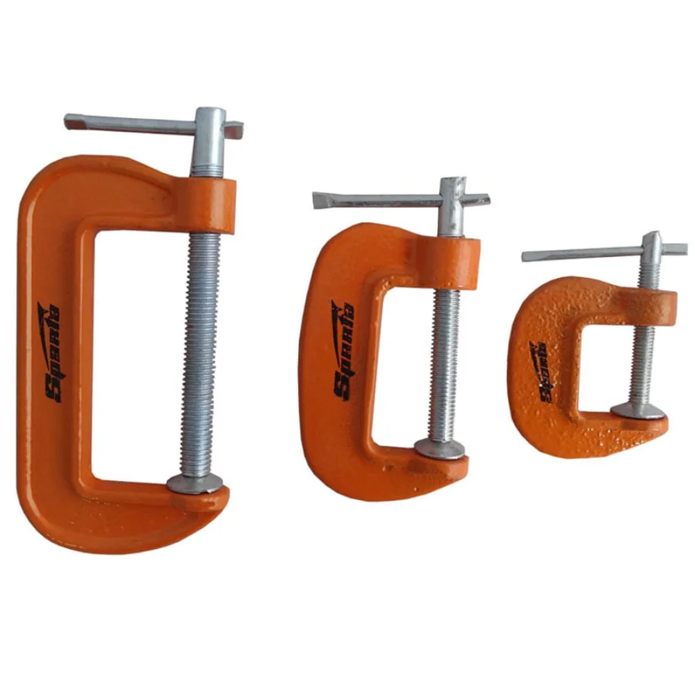 Kit Sargentos Grampo Tipo C 3 Peç 2067555 Sparta