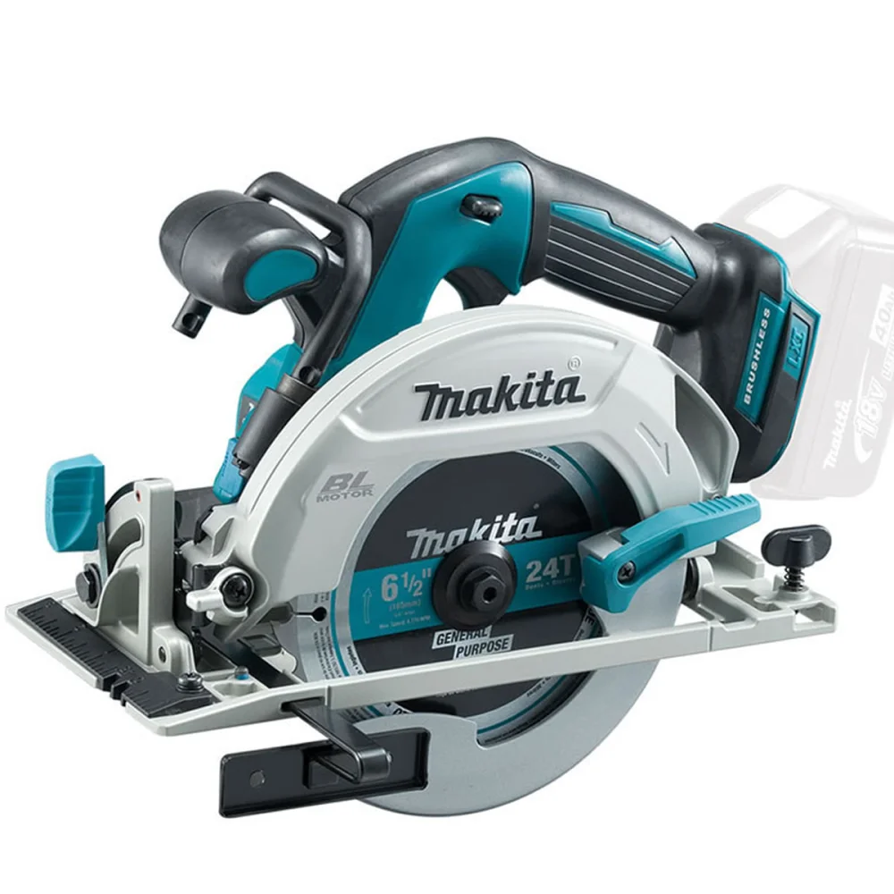 Kit Serra Circular à Bateria DHS680Z Makita e Bateria 18V e Carregador DC18RC