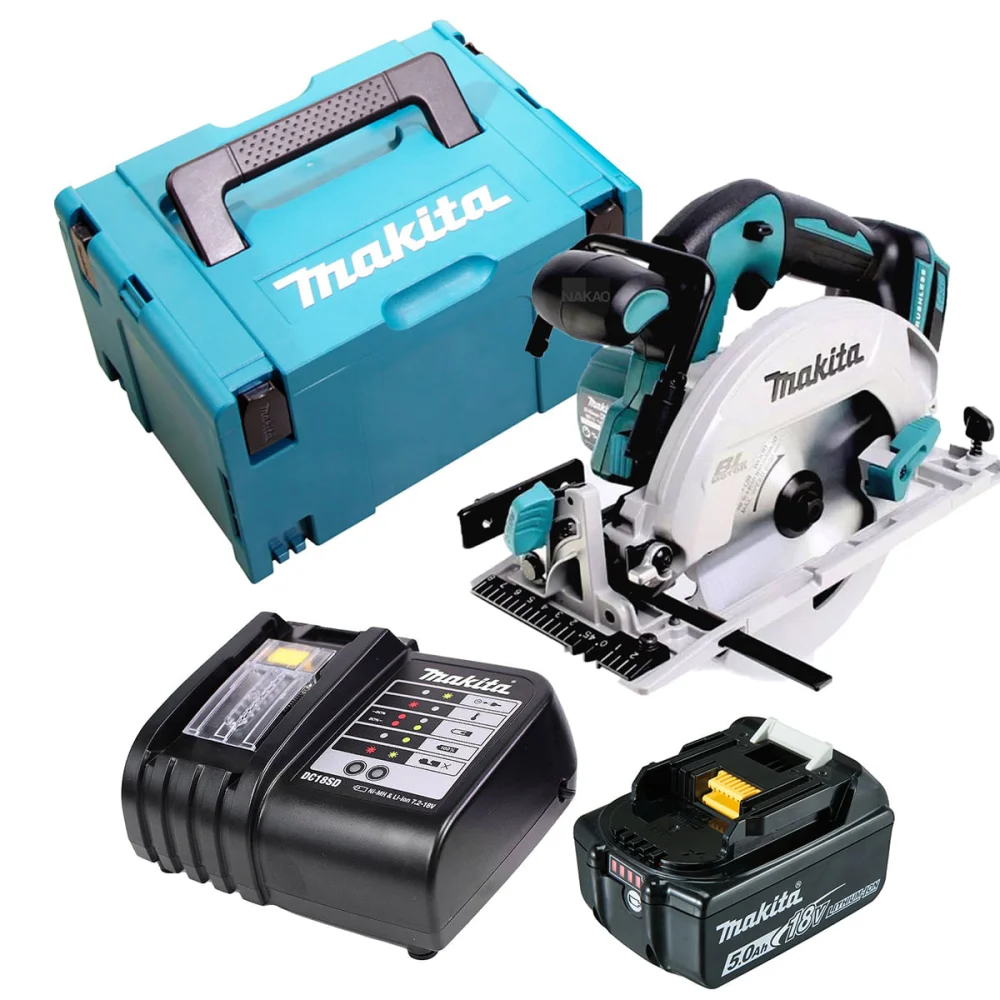 Kit Serra Circular à Bateria DHS680Z Makita e Bateria 18V e Carregador e Maleta
