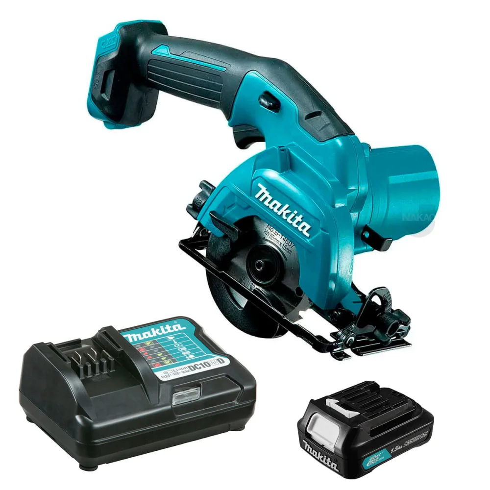 Kit Serra Circular à Bateria HS301DZ Makita e Bateria 12V 1.5Ah e Carregador