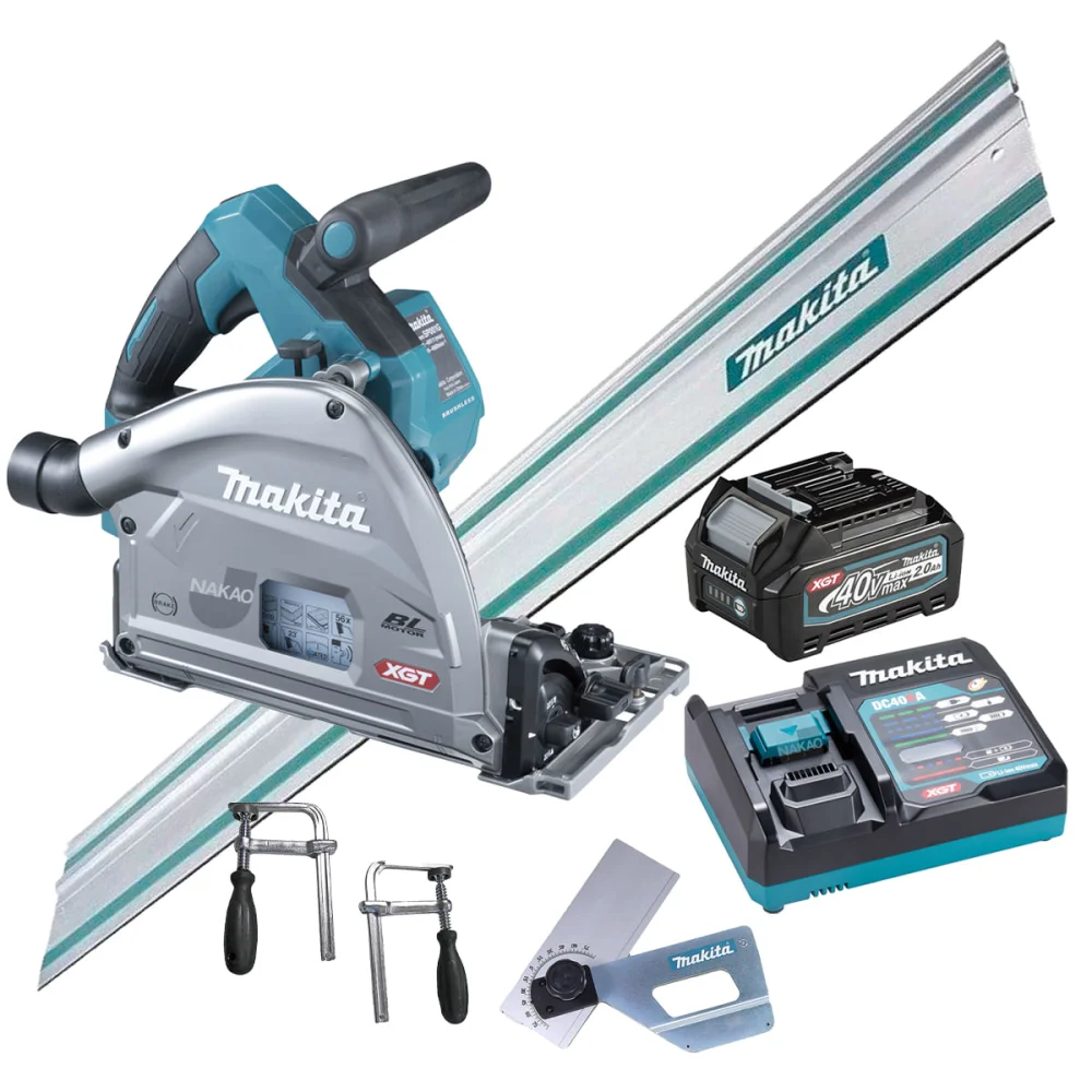 Kit Serra Circular à Bateria SP001GZ Bat Carreg Trilho 150 Sarg Cj Ajust Âng 220 Volts