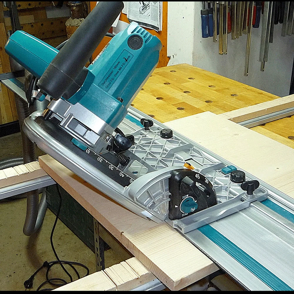 Kit Serra Circular com Maleta SP6000J Makita e 2 Trilhos de 1m e Coletor de Pó