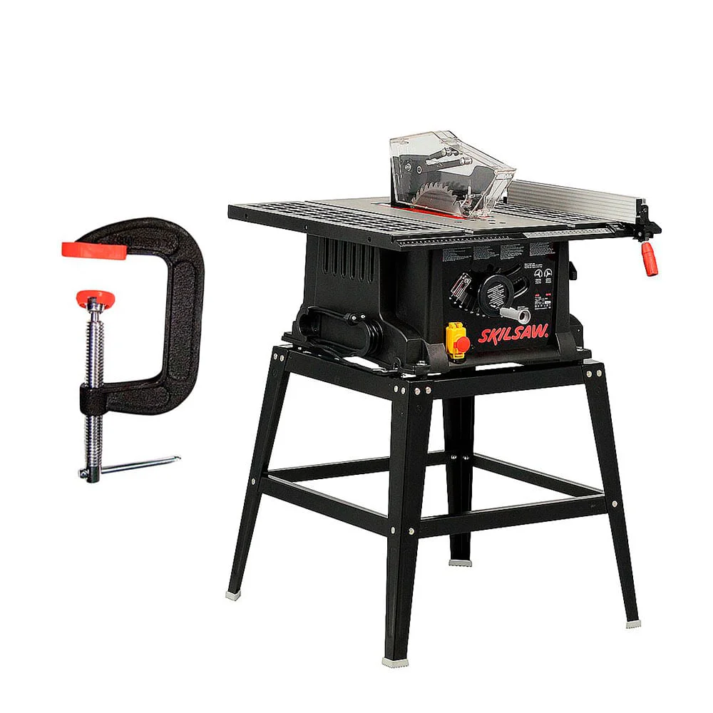 Kit Serra Circular de Bancada 1600W 3610 Skil e 2 Grampos Sargento Tipo C Nº6