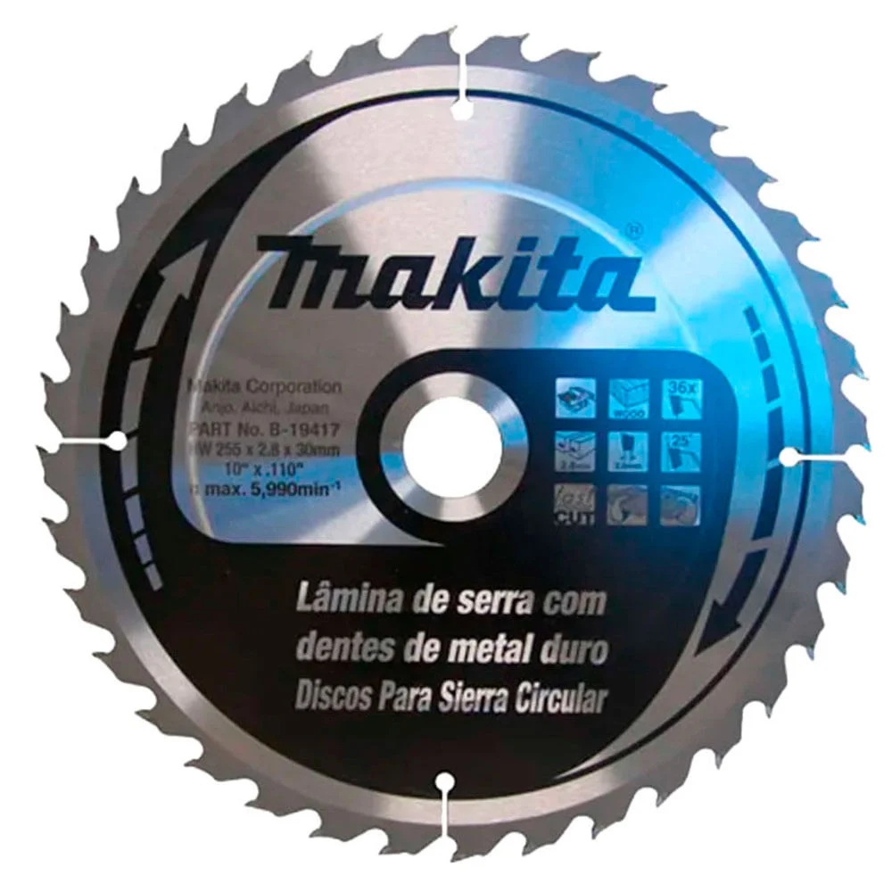 Kit Serra Circular de Bancada MLT100 Makita e Disco de Serra Circular