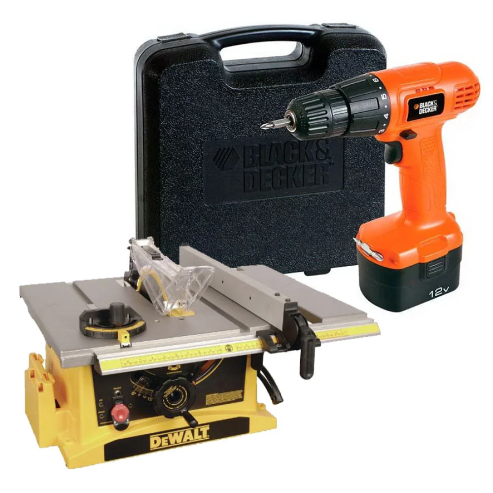 Kit Serra Circular de Mesa 254mm DWE7470 Dewalt e Furadeira e Parafusadeira