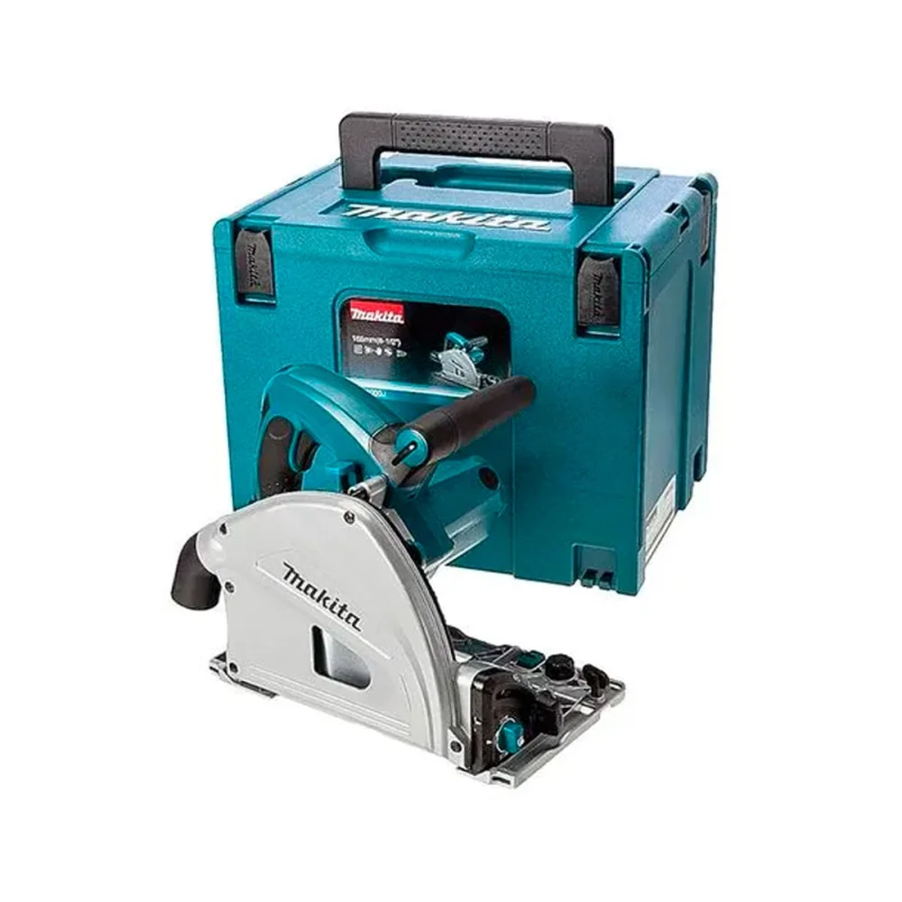 Kit Serra Circular Maleta SP6000J Makita e 2 Trilhos 1m e Conector e 2 Sargentos