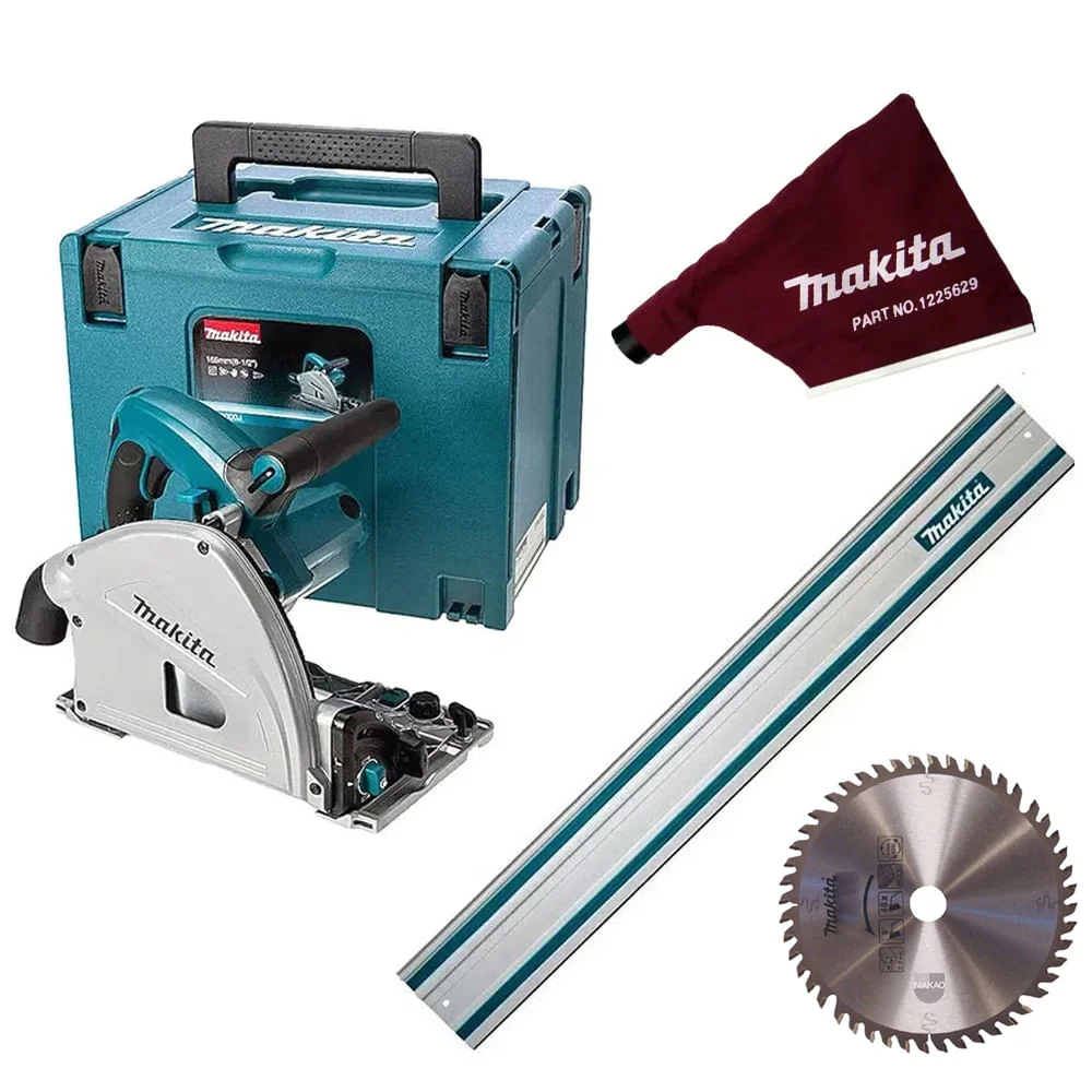 Kit Serra Circular SP6000J Makita e Trilho de 1.9 Metros e Coletor