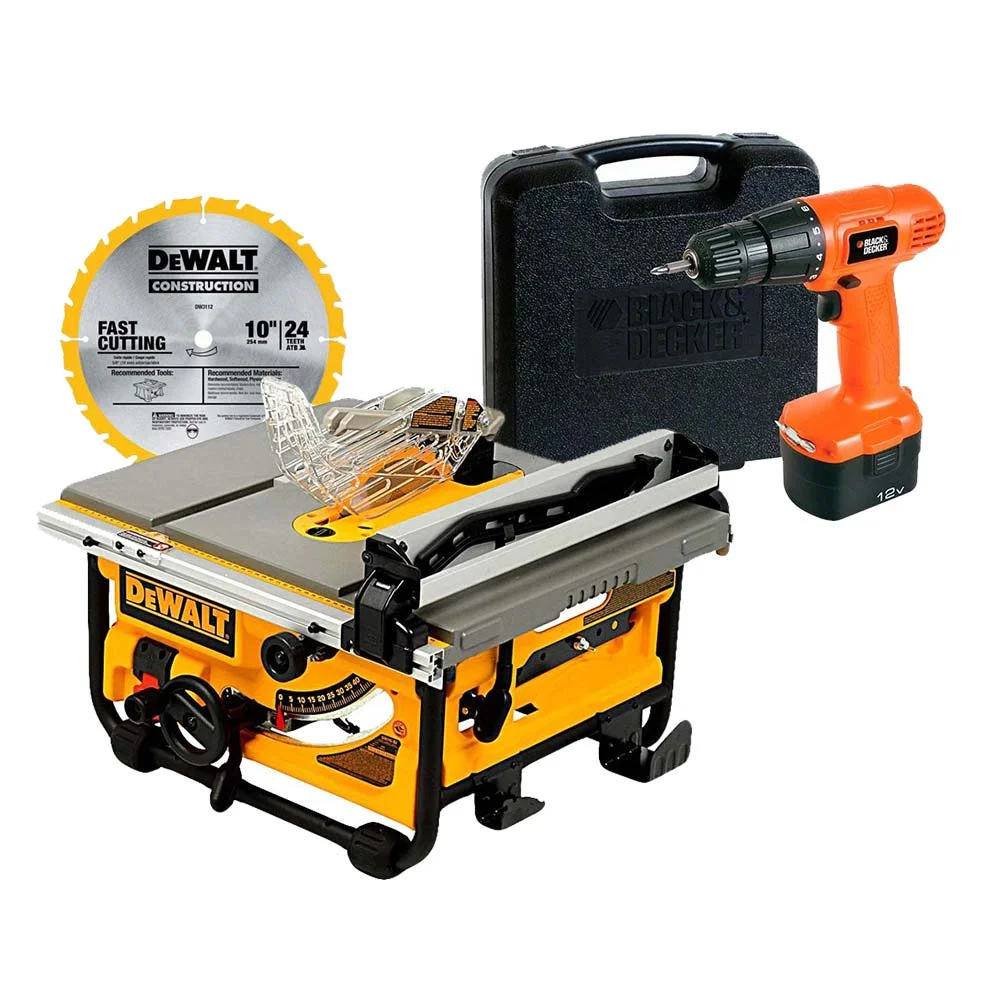Kit Serra De Bancada Dw745 Dewalt E Furadeira Parafusadeira à