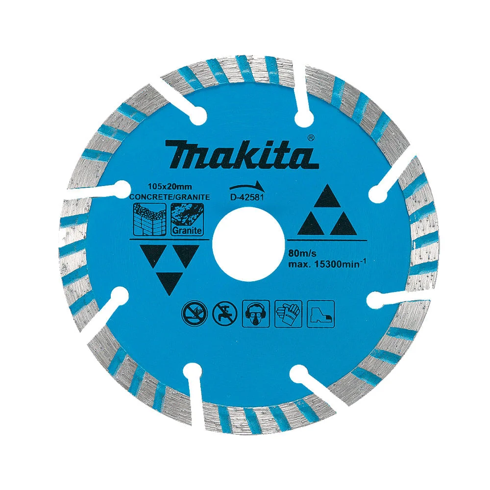 Kit Serra Mármore 110mm 4100NH3Z Makita e 3 Discos Diamantado Concreto Granito 220 Volts