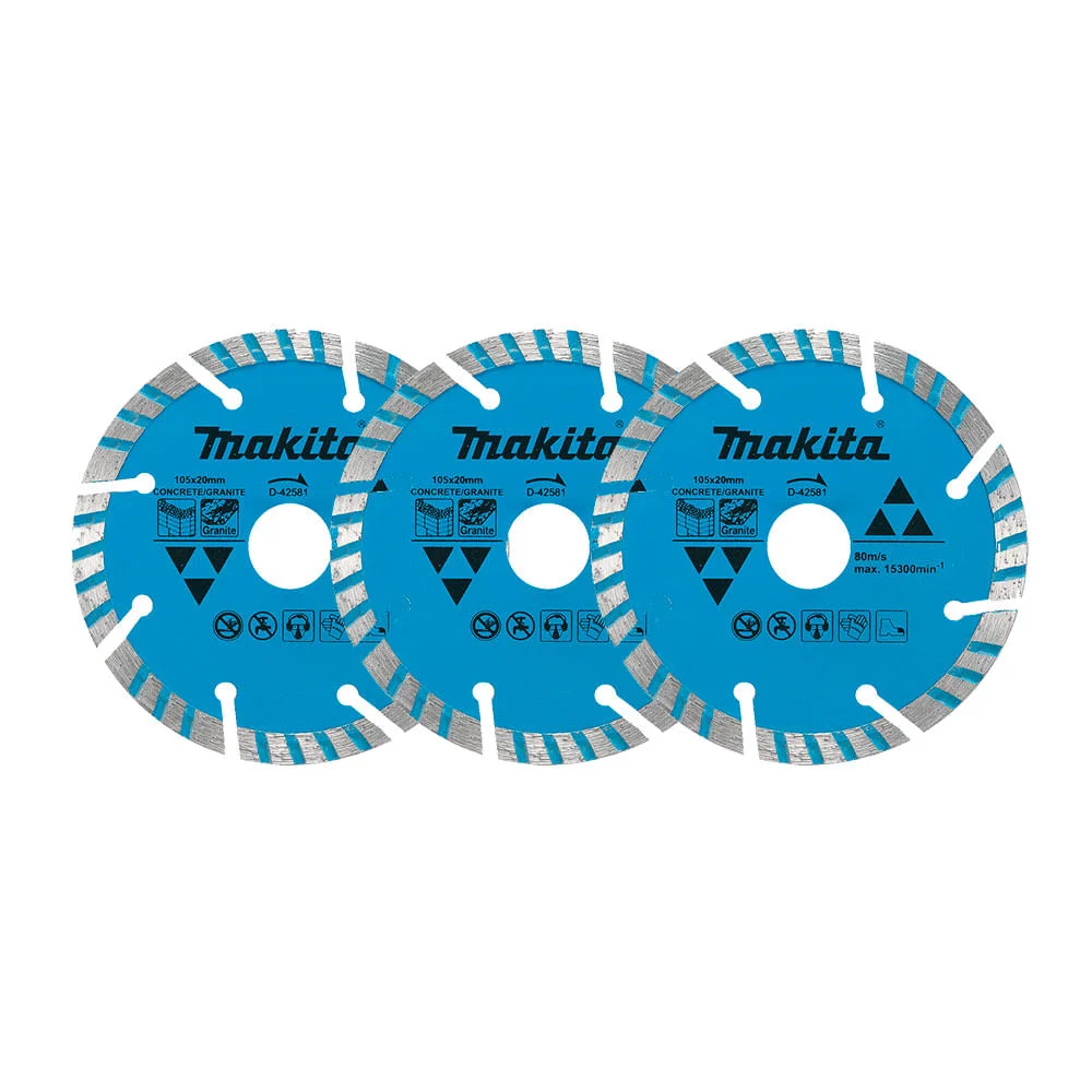 Kit Serra Mármore 110mm 4100NH3Z Makita e 3 Discos Diamantados 110 Volts