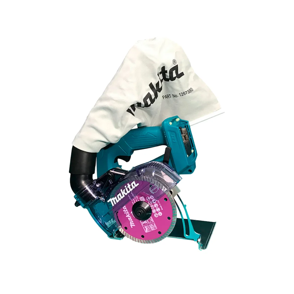 Kit Serra Mármore 125mm e 2 Bateria 18V 5.0Ah e Carregador Duplo DCC500 Makita