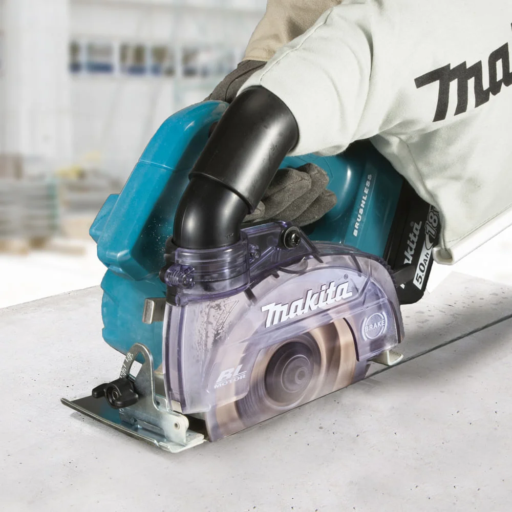 Kit Serra Mármore à Bateria 125mm DCC500ZKX1 Makita e Bateria 18V e Carregador