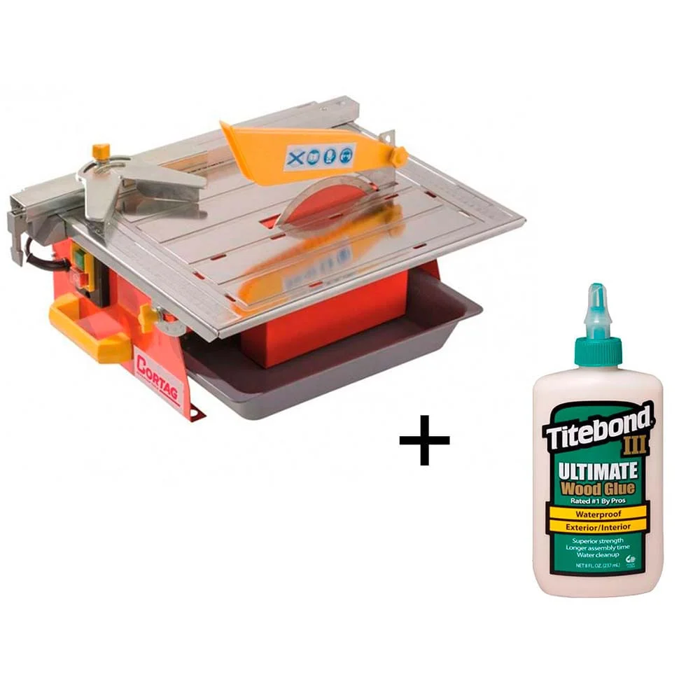 Kit Serra Mármore de Bancada Portátil Cortag e Cola III Ultimate 237ml