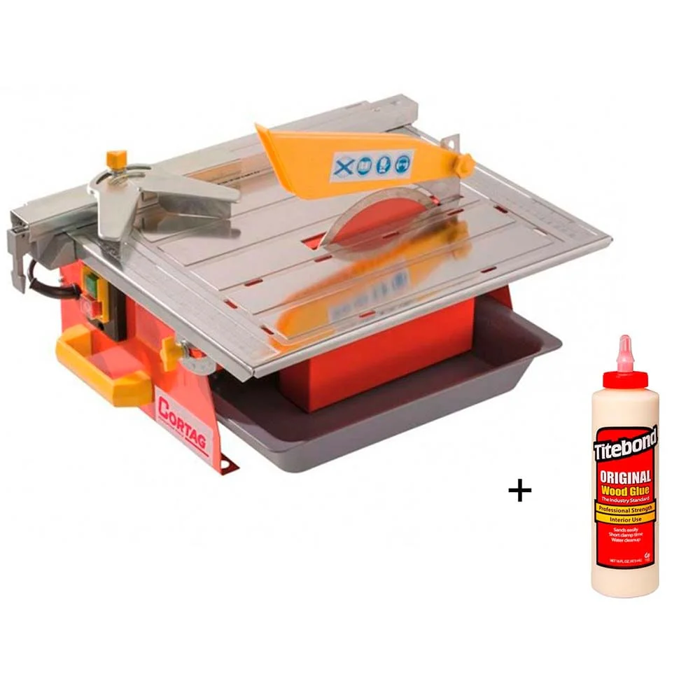 Kit Serra Mármore de Bancada Portátil ZAPP e Cola para Madeira Original 473ml