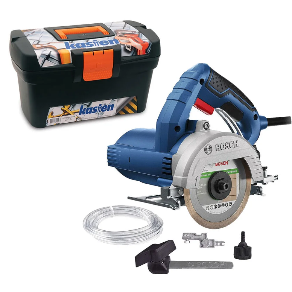 Kit Serra Mármore Titan GDC 151 Bosch e Disco de Corte e Caixa de Ferramentas