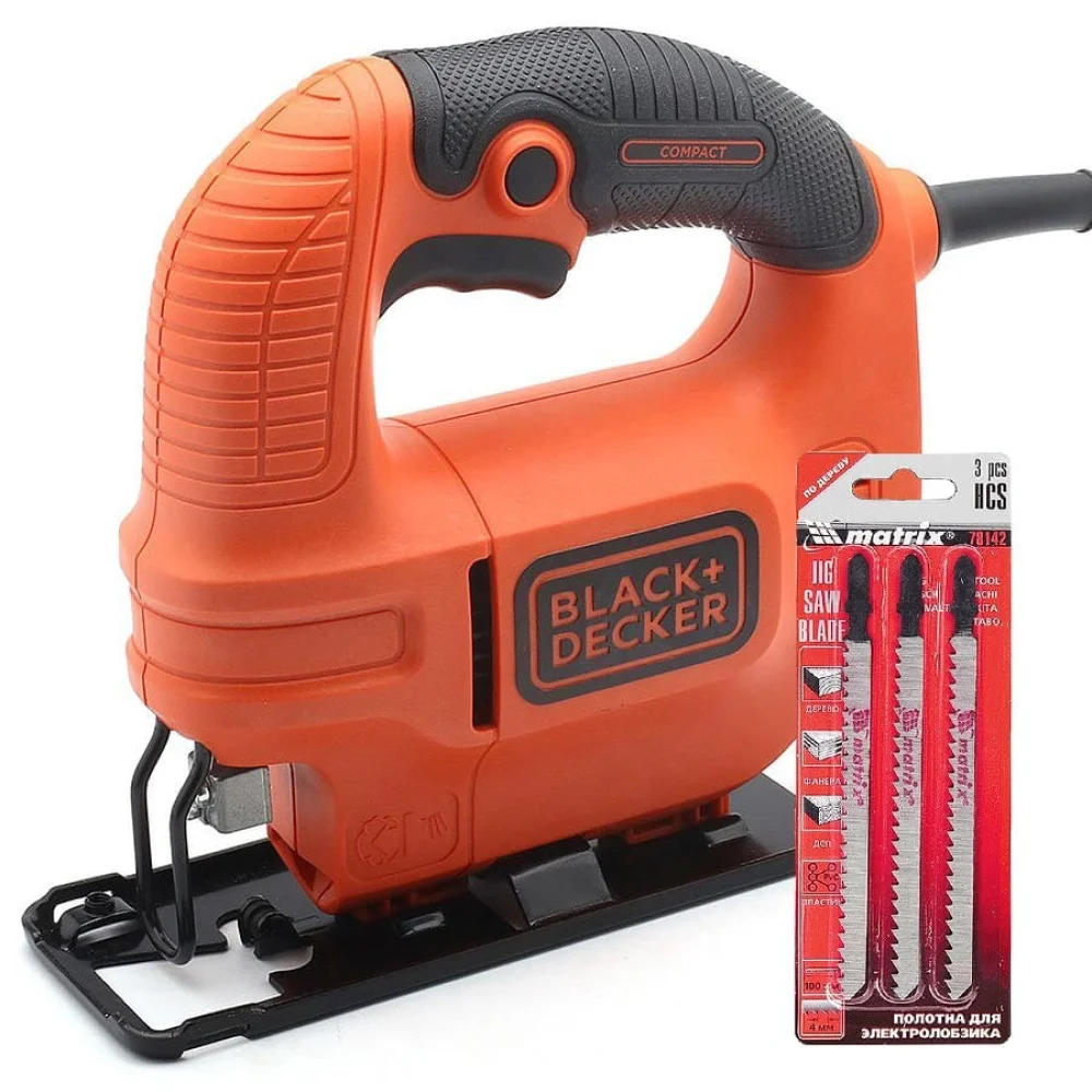 Kit Serra Tico Tico 420 Watts KS501 BlackDecker e Lâminas para Serra Tico Tico