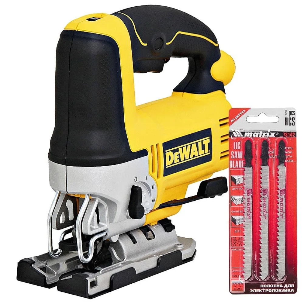Kit Serra Tico Tico 500W DW300 DeWalt e 3 Laminas para Serra Tico Tico